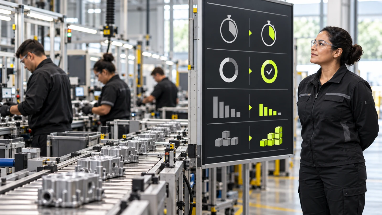 Medición de resultados de inteligencia artificial en una operación industrial